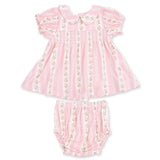 Antoinette Stripe - Smocked Dress Set