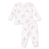 Pretty Bows L/S Ruffle Top and Pant