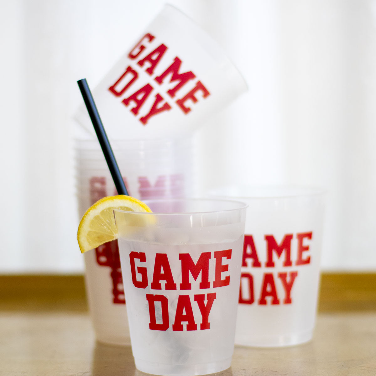 Red Game Day Party Cups
