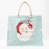 Candy Cane Santa Carryall Tote