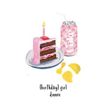 BIRTHDAY GIRL DINNER - Note Card 