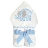 Blue Elephant Hood Towel