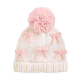 Bow Girl Chunky Knit Hat