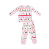 Sugar Plum Fairy Nutcracker Fair Isle Pink L/S Loungewear Set