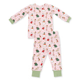 Christmas Dogs Pink - Long Sleeve Loungewear Set