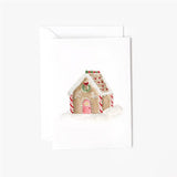 Gingerbread house mini notecard