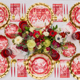 Christmas Village Wavy Dinner Plate