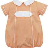 Orange Gingham Boy's Short Bubble