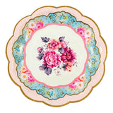 Multicolored Floral Paper Plates