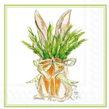 Carrot Bunny Rosanne Beck Paper Cocktail Napkins 20 Ct