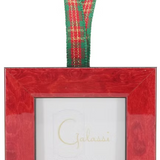 "2025" Red Burl w/ Gold Ornament