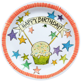 Happy Birthday Cupcake Plate