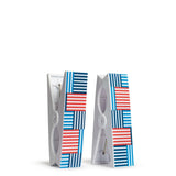 Red/White/Blue Freeport Stripe Beach Towel Clips