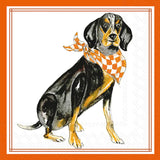 Orange Coonhound Hometown Pride Bev Napkin