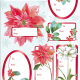 Poinsettia Traditions Gift Label