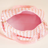 On-the-Go Quilted Weekender Bag-Petal Parade Pink