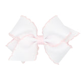 Mini Grosgrain Bows with Stitch Edge