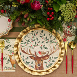 Christmas Forest Wavy Dinner Plate