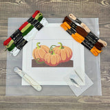 Three Pumpkins Needlepoint Design