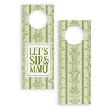  Bellflower Mahjong Wine Bottle Gift Tag