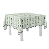 Rosemary Stripe Lagoon Square Game Tablecloth