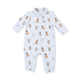 Bestie Dogs Blue - Polo Romper