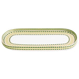 Green Ceramic Ravenna Long Oval Platter