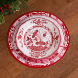 White & Red Vida Faenza 11" Dinner Plate