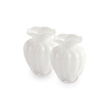 Cream Glass Vento Small Vase