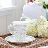 Pembroke Floral 7" Paper Dessert Plate