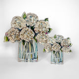 Hydrangea in Cream Acrylic Floral