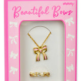 Beautiful Bows and Necklace Set