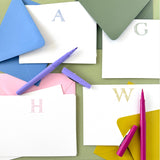 Pink Antique Letter Note Card Set