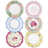 Multicolored Floral Paper Plates