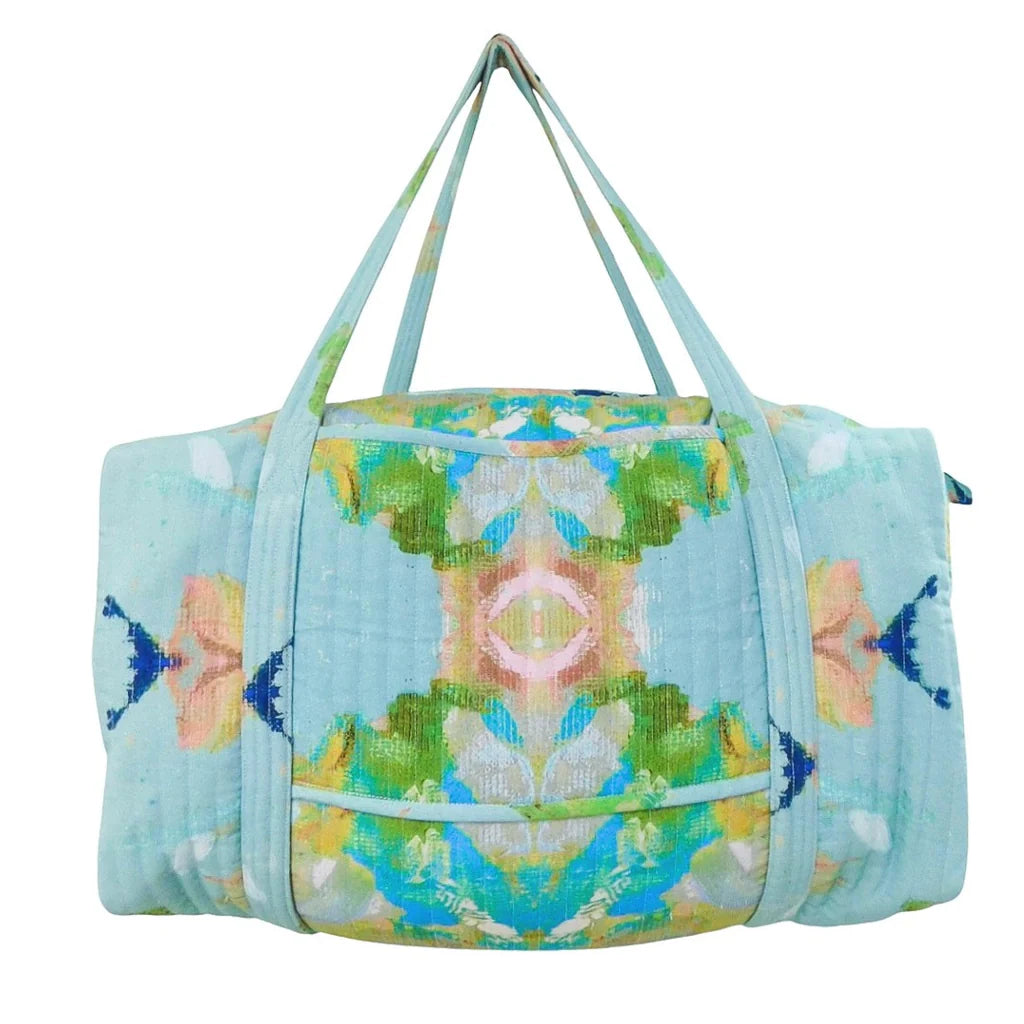 Stained Glass Blue Weekender 
Duffle Bag