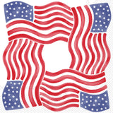 Stars & Stripes Square Paper Cocktail Napkins 20 Ct