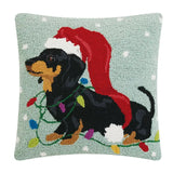 Dachsund w/Long Hat Pillow