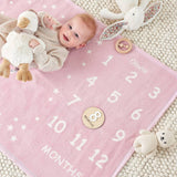 Milestone Mini Blush Blanket