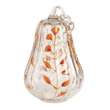 Painted Glass Pumpkin Sitter