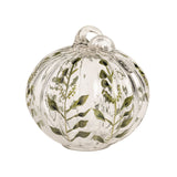 Painted Glass Pumpkin Sitter