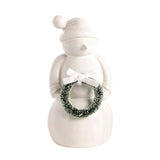 White Ceramic Snowman