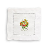 Square Vase with Flowers