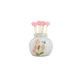 Pink Flower Toothpick Vase