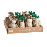 White Christmas Toothpick Caddy Sets