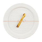 Woven Stoneware Platter Set