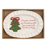 Tree Whimsical Christmas Sentiment Plate