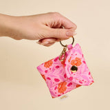 Poppin' Petals Hot Pink Puffy Earbud Case