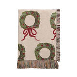 Wreath Jacquard Blanket