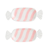 Pink Candy Tidbit Plate