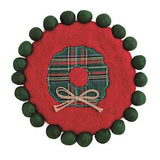 Wreath Christmas Felted Trivet